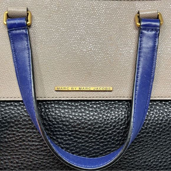 Marc By Marc Jacobs Cow Leather Purple & Black Bag - Picture 12 of 14